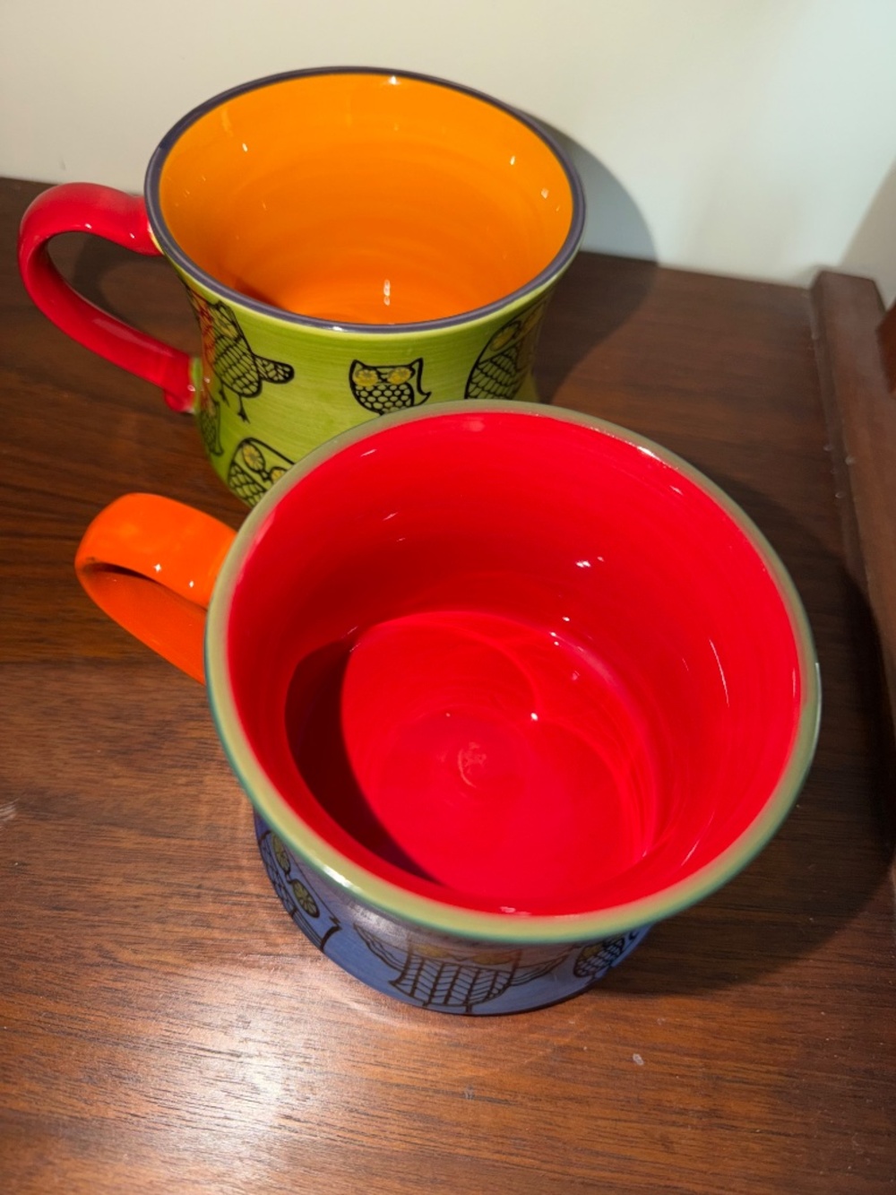 Pier One Owl Coffee Tea Cups - Picture 2 of 4